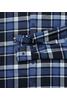 Vorschaubild zu REDMOND Flanell Karo Hemd blau kariert Casual Fit Langarm, 3