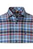 Vorschaubild zu REDMOND Flanell Hemd blau kariert Casual Fit Langarm, 2