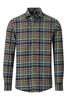 Vorschaubild zu REDMOND Flanell Hemd gr�n kariert Casual Fit Langarm