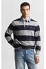 Vorschaubild zu GANT Heavy Rugger Polo Shirt grey melange gestreift Regular Fit Langarm, 1
