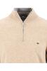 Vorschaubild zu FYNCH HATTON Cashmere Troyer taupe einfarbig Casual Fit, 2