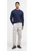 Vorschaubild zu BARBOUR Rundhals Pullover Essential deep Blue einfarbig, 5