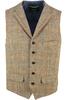 Vorschaubild zu Harris Tweed Weste Wales sand herringbone kariert