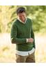 Vorschaubild zu WELLINGTON OF BILMORE Lambswool V-Ausschnitt Pullover Jack racing green, 1