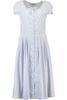 Vorschaubild zu BERWIN Kleid hellblau gestreift mit kleinem Steubl�mchen Dessin