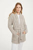 Vorschaubild zu ARAN Strickjacke beige in supersofter Merinowolle, 2