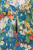 Vorschaubild zu FELICITAS Bluse Blia blau gebl�mt mit edlem Ausschnitt, 3