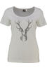 Vorschaubild zu OS TRACHTEN Shirt wei�  mit Hirsch-Applikation