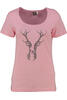 Vorschaubild zu OS TRACHTEN Shirt rosa  mit Hirsch-Applikation