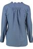 Vorschaubild zu ANNA Bluse blau  mit edlem R�schenkragen, 1