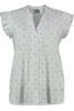 Vorschaubild zu HAMMERSCHMID Bluse Stina wei� gebl�mt mit modischem Fl�gelarmabschluss