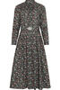 Vorschaubild zu BERWIN Kleid olivgr�n gebl�mt