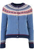Vorschaubild zu ERIBE Strickjacke Alpine blue morning gemustert im Fair-Isle Strickmuster