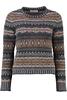 Vorschaubild zu ERIBE Pullover Westray caithness gemustert im Fair-Isle Strickmuster
