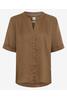 Vorschaubild zu BRAX Leinen-Bluse Veri mocha brown Kurzarm