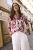 Vorschaubild zu BRAX Leinen-Bluse Vicki rasperry gemustert 3/4-Arm, 2