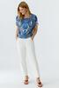 Vorschaubild zu OUI Shirt offwhite blue gemustert, 7