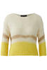 Vorschaubild zu OUI Pullover yellow white gemustert 3/4-Arm
