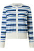 Vorschaubild zu MAERZ Strickjacke endless sky- hellblau gestreift in Organic-Baumwoll-Qualit�t