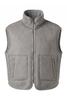 Vorschaubild zu COVERED Wende-Weste Tess light grey Teddy-Fleece und Leder-Optik, 1