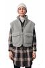 Vorschaubild zu COVERED Wende-Weste Tess light grey Teddy-Fleece und Leder-Optik, 2