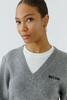 Vorschaubild zu OUI Pullover steel grey mit Kontrastabsetzung, 5