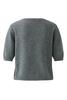 Vorschaubild zu OUI Pullover grey Kurzarm mit Denim-Details, 1