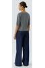 Vorschaubild zu OUI Pullover grey Kurzarm mit Denim-Details, 5