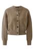 Vorschaubild zu OUI Strickjacke taupe melange