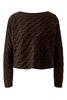 Vorschaubild zu OUI Pullover Sirah chocolate im Zopfstrickmuster