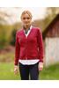 Vorschaubild zu WELLINGTON OF BILMORE Lambswool-Strickjacke Mara red dhalia, 2