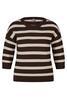 Vorschaubild zu RABE Pullover mokka gestreift 3/4-Arm