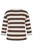 Vorschaubild zu RABE Shirt mokka gestreift 3/4-Arm, 1