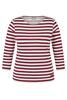 Vorschaubild zu RABE Shirt merlot gestreift 3/4-Arm