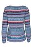Vorschaubild zu DUNQUE Jacquard-Strickjacke Blau-bunt gemustert, 1