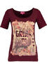 Vorschaubild zu Kr�ger Dirndl Trachten-T-Shirt Servus & Grias Di weinrot