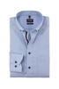 Vorschaubild zu OLYMP Luxor gemustertes Hemd langarm Slim Fit hellblau