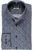 Vorschaubild zu OLYMP Level Five gemustertes Hemd langarm Slim Fit marine, 4