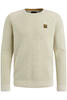 Vorschaubild zu PME Legend R-neck cotton rib melee knit Pullover bone white