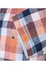 Vorschaubild zu REDMOND Leinen Hemd orange kariert Regular Fit Kurzarm, 3