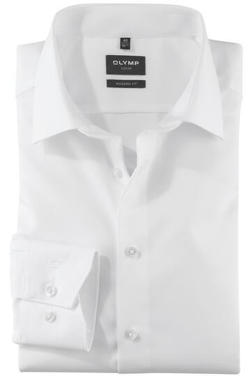 OLYMP Business Hemd Luxor weiss Modern Fit Langarm