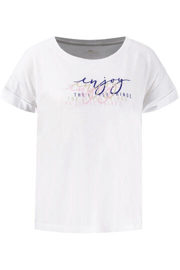 FYNCH HATTON Shirt mit Frontdruck white