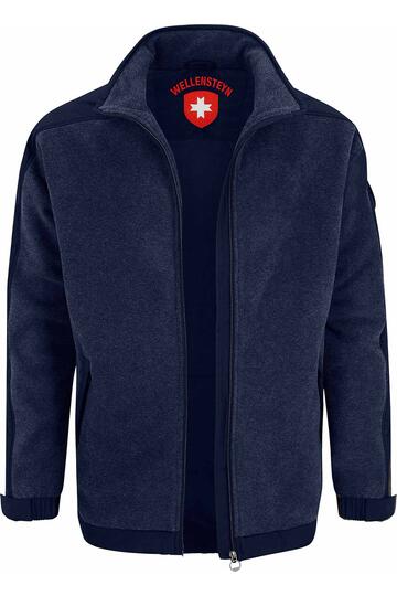 WELLENSTEYN Jet-Fleece-Jacke JJ-10 dunkelblau windabweisend, wasserabweisend, atmungsaktiv