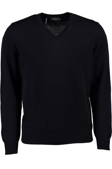 MAERZ V-Ausschnitt Pullover marine