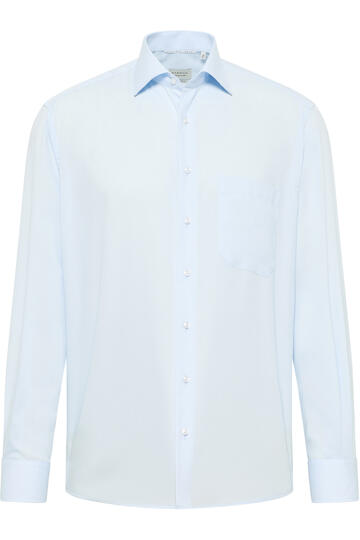 ETERNA Hemd hellblau Comfort Fit Langarm Popeline