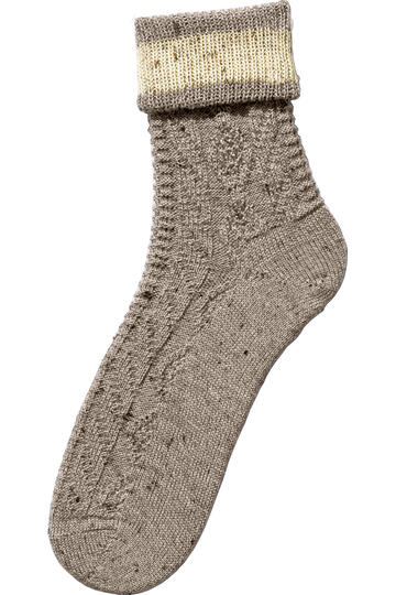 LUISE STEINER Socke dunkelbeige