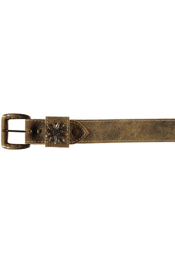 LUISE STEINER mit Edelweiss G�rtel cognac