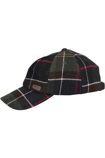 BARBOUR Cap Galingale oliv kariert klassisches Tartanmuster