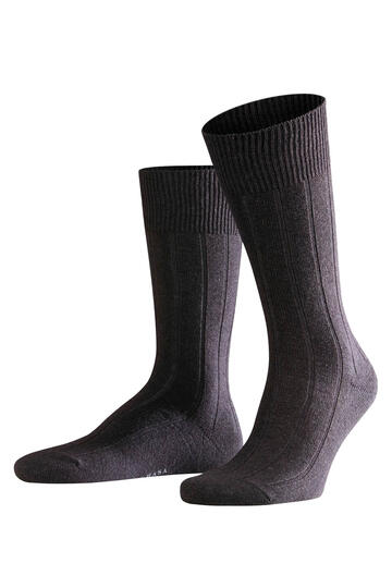 FALKE Strumpf Lhasa Rib mit Cashmere anthrazit