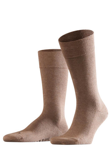 FALKE Sensitive-London-Socke braun B�ndchen ohne Gummi